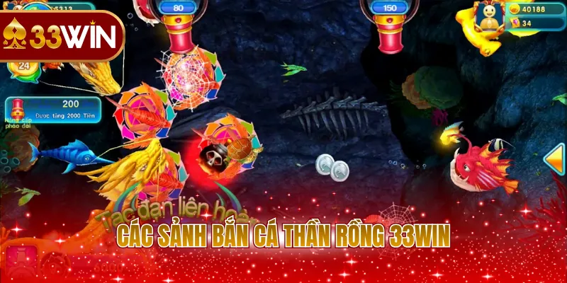 Các sảnh Bắn Cá Thần Rồng 33WIN