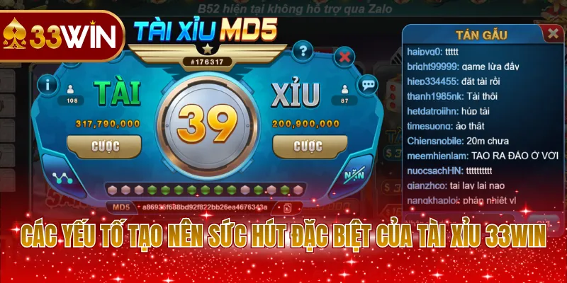 Các yếu tố tạo nên sức hút đặc biệt của tài xỉu 33WIN