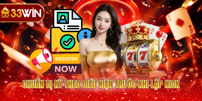 Chuẩn bị kỹ theo điều kiện trước khi lập nick